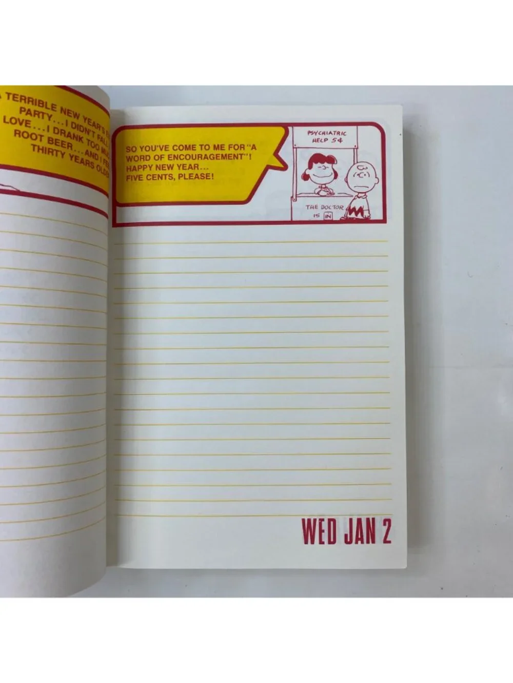 Peanuts Charles M. Schulz Snoopy 1980 Day By Day Journal Diary Hardcover